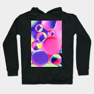 Colorful close up of oil drops in water Hoodie